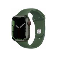 Apple Watch S7 Cellular (45mm) zöld alumínium tok, zöld szilikon sportszíjas okosóra