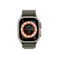 Apple Watch Ultra Cellular (49mm) ezüst titánium tok, zöld alpesi pánt (M) okosóra