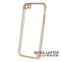 Bumper Apple iPhone 5 / 5S / SE fém köves arany
