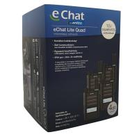 eChat Lite Quad E350 internetalapú 1 év díjmentes előfizetéssel 4db-os adóvevő csomag