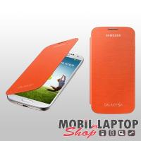 Flippes tok Samsung I9500 / I9505 / I9515 Galaxy S4 narancssárga Flip Cover