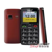 Maxcom MM432BB piros-fekete időstelefon FÜGGETLEN
