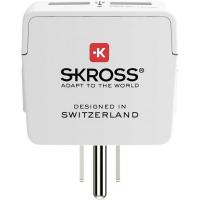 SKROSS csatlakozó átalakító az Egyesült Államokba, beépített USB töltővel