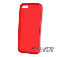 Szilikon tok Apple iPhone 5 / 5S / SE ultravékony piros