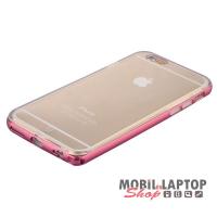 Szilikon tok Apple iPhone 6 / 6S átlátszó-rózsaszín Fusion BASEUS