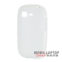 Szilikon tok Samsung S5310 Pocket Neo fehér / átlátszó