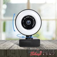 Webkamera 2K QHD 30FPS dimmelhető LED világítással